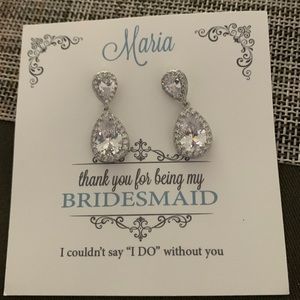NWT Bridesmaid earrings